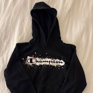 Boys Champion Black Hoodie